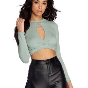 NWT Windsor Key to My Heart Crop Top Size S